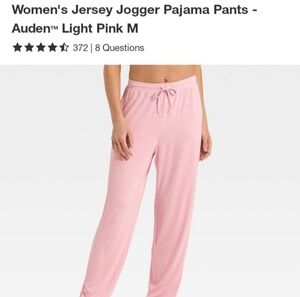 Auden Soft Pink Jersey Pajama Pants